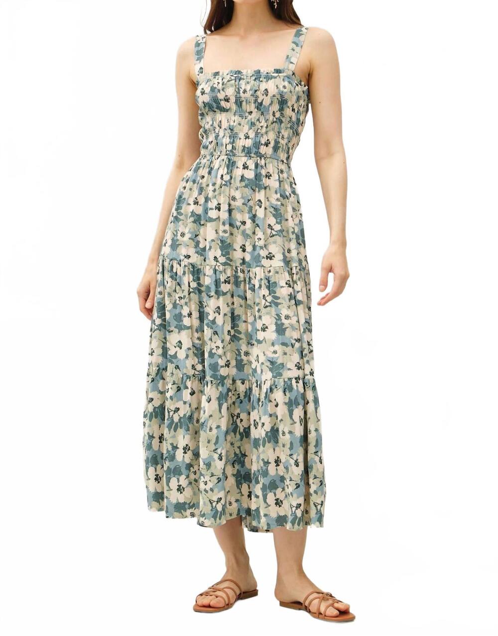 NEW BE COOL ginny floral maxi dress in green